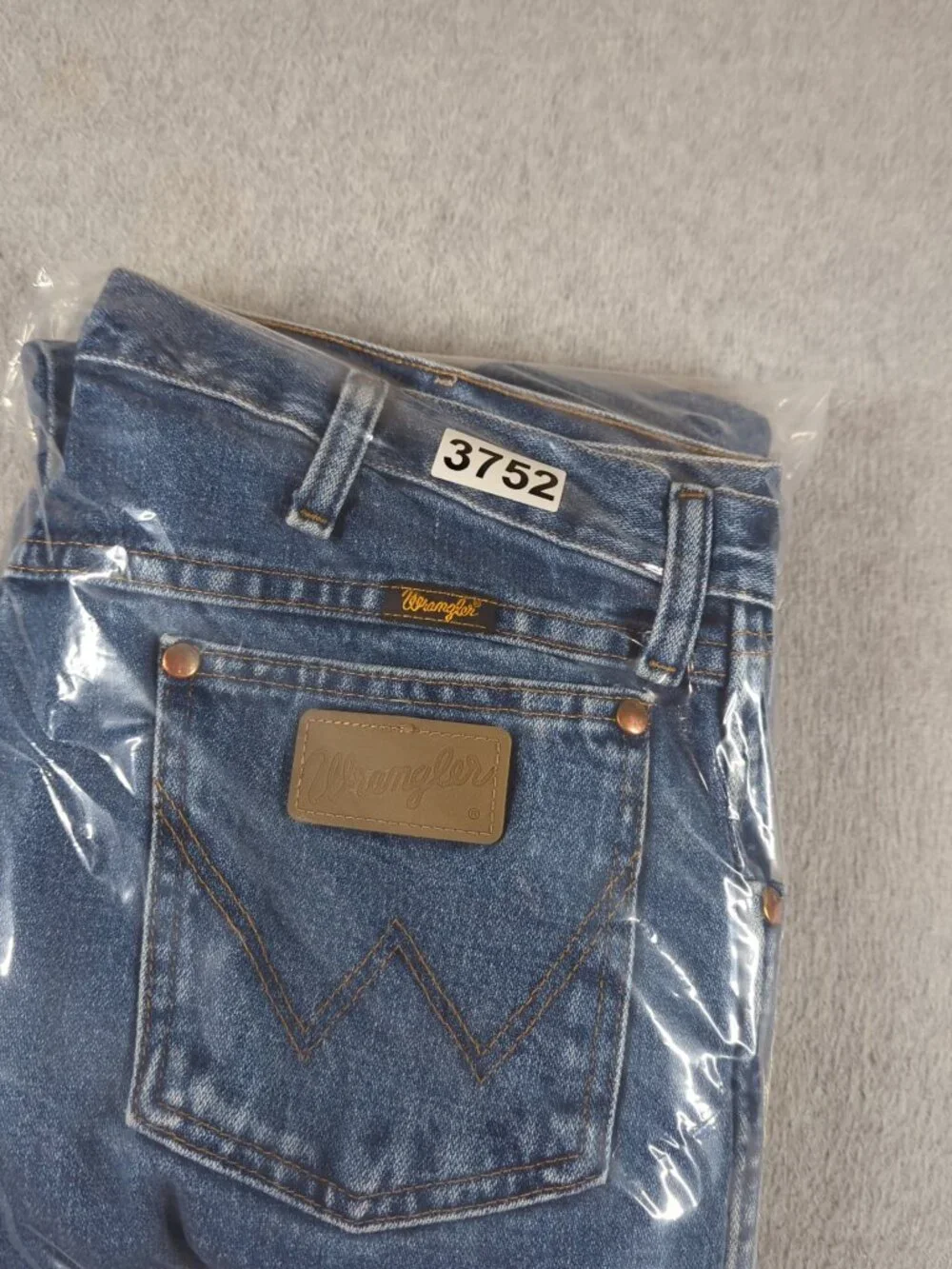 Wrangler Jeans Men's 35x34 (Actual 34x34) Blue Cowboy Cut Straight 1013MWZGK